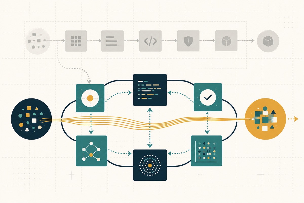 An adaptive software lifecycle reorganized around a clear amber signal
